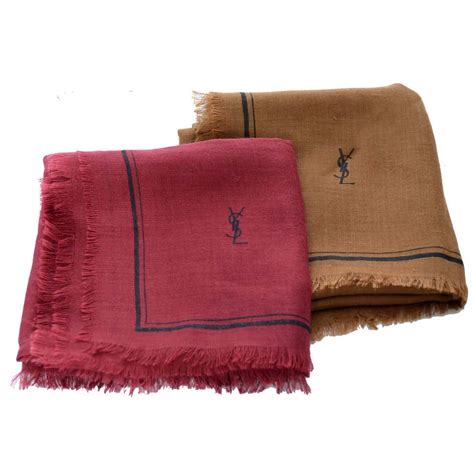 ysl wool & cashmere scarf|Saint Laurent Teddy in Wool .